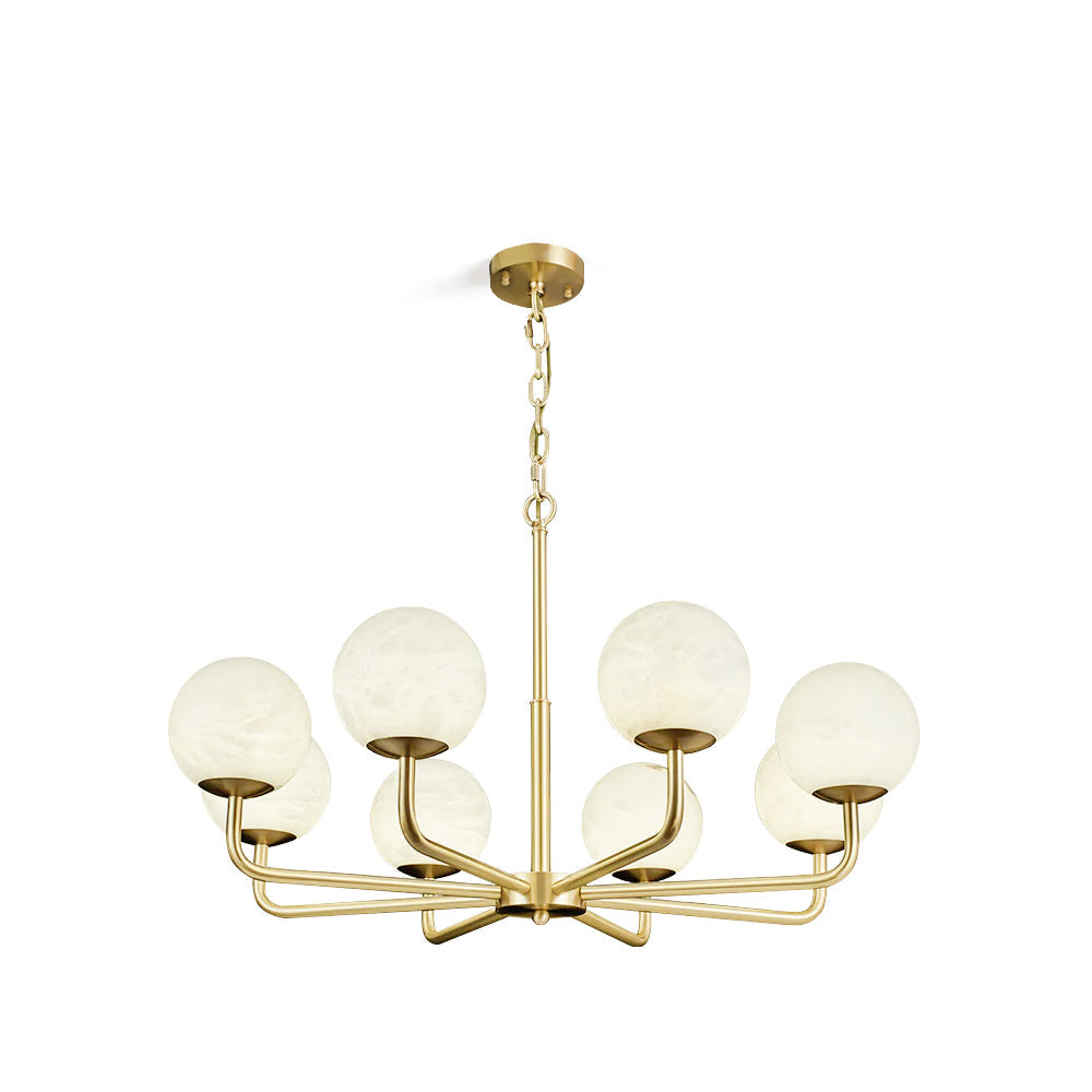 Erich candelabru din alabastru, elegant, cu glob