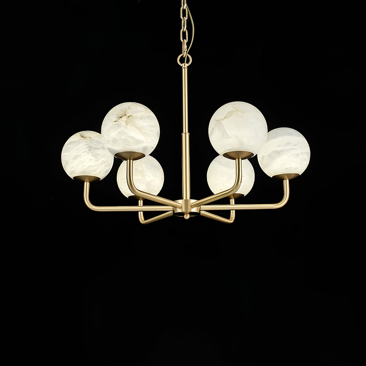 Erich candelabru din alabastru, elegant, cu glob