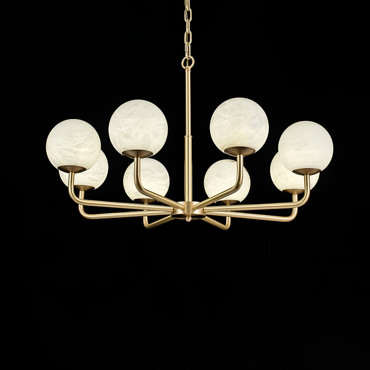 Erich candelabru din alabastru, elegant, cu glob