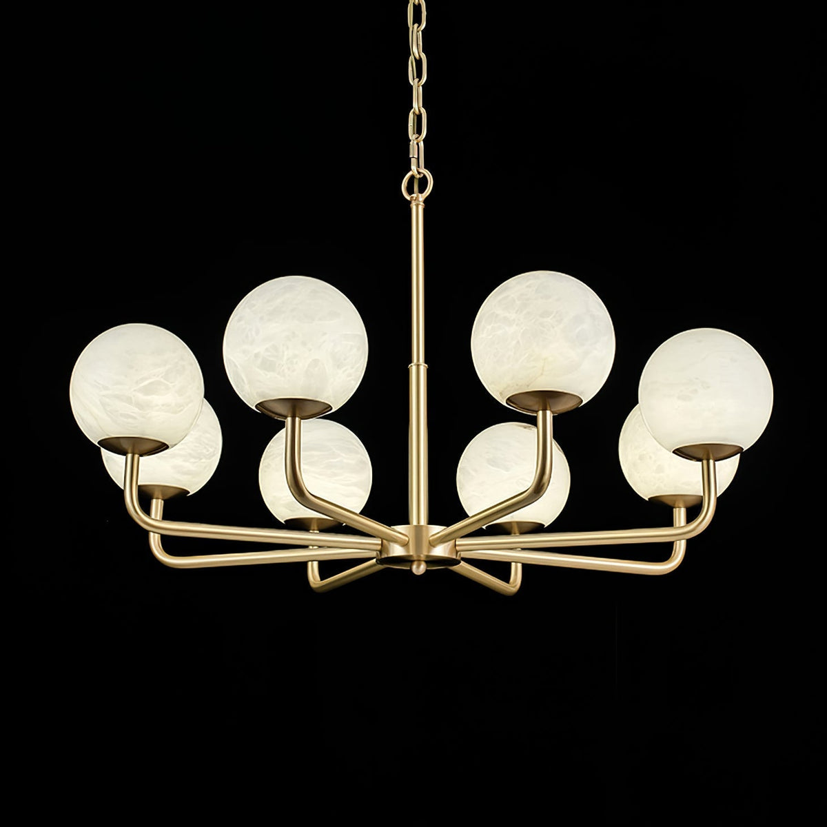Erich candelabru din alabastru, elegant, cu glob