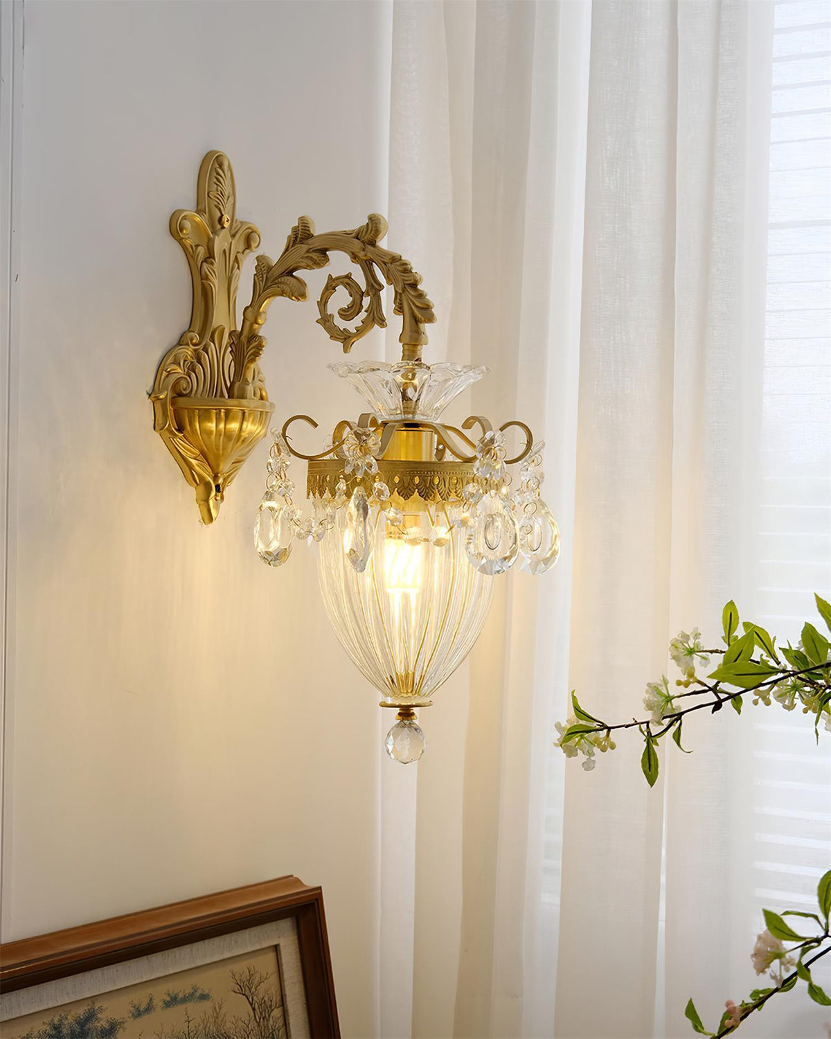 Vireon aplică de Perete aurie Dublă modernă