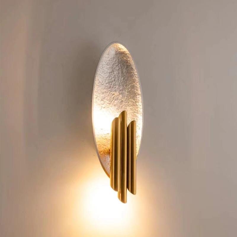 Aurerielle aplică de perete aurie și neagră, minimalistă