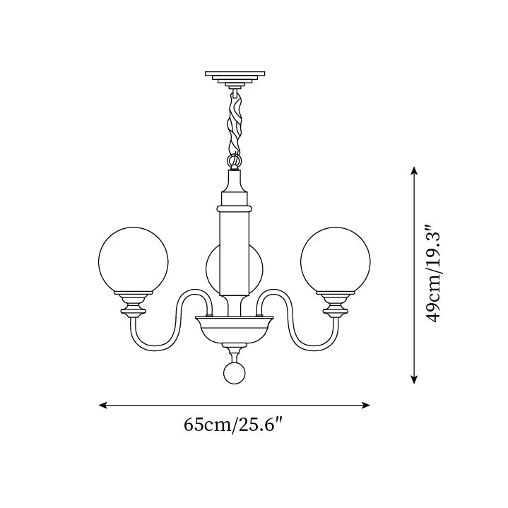 Lumivian candelabru, cu glob, cu 8 surse de lumină