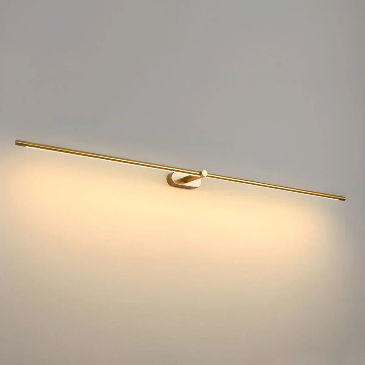Ivox aplică de perete aurie și neagră, minimalistă, liniară