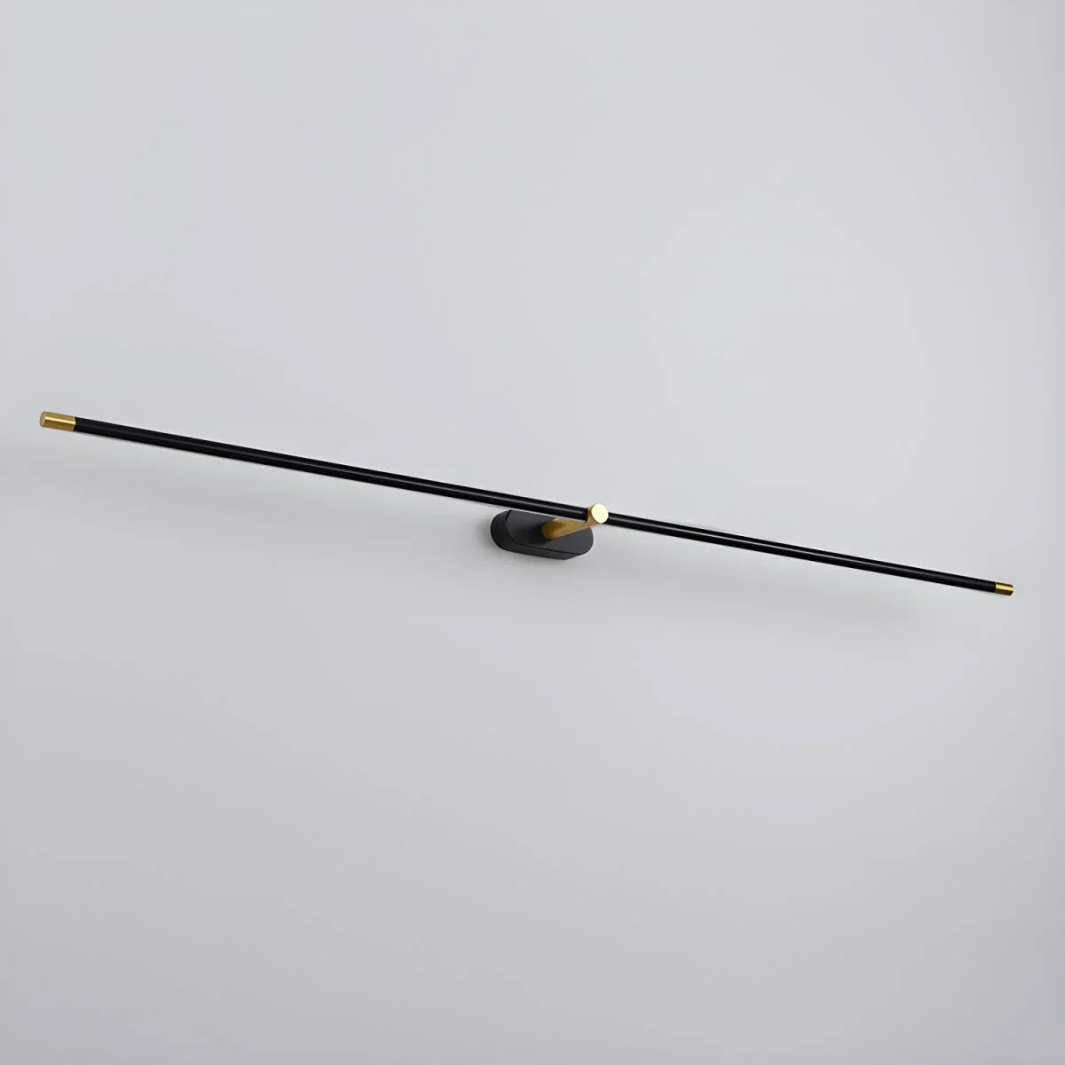 Ivox aplică de perete aurie și neagră, minimalistă, liniară