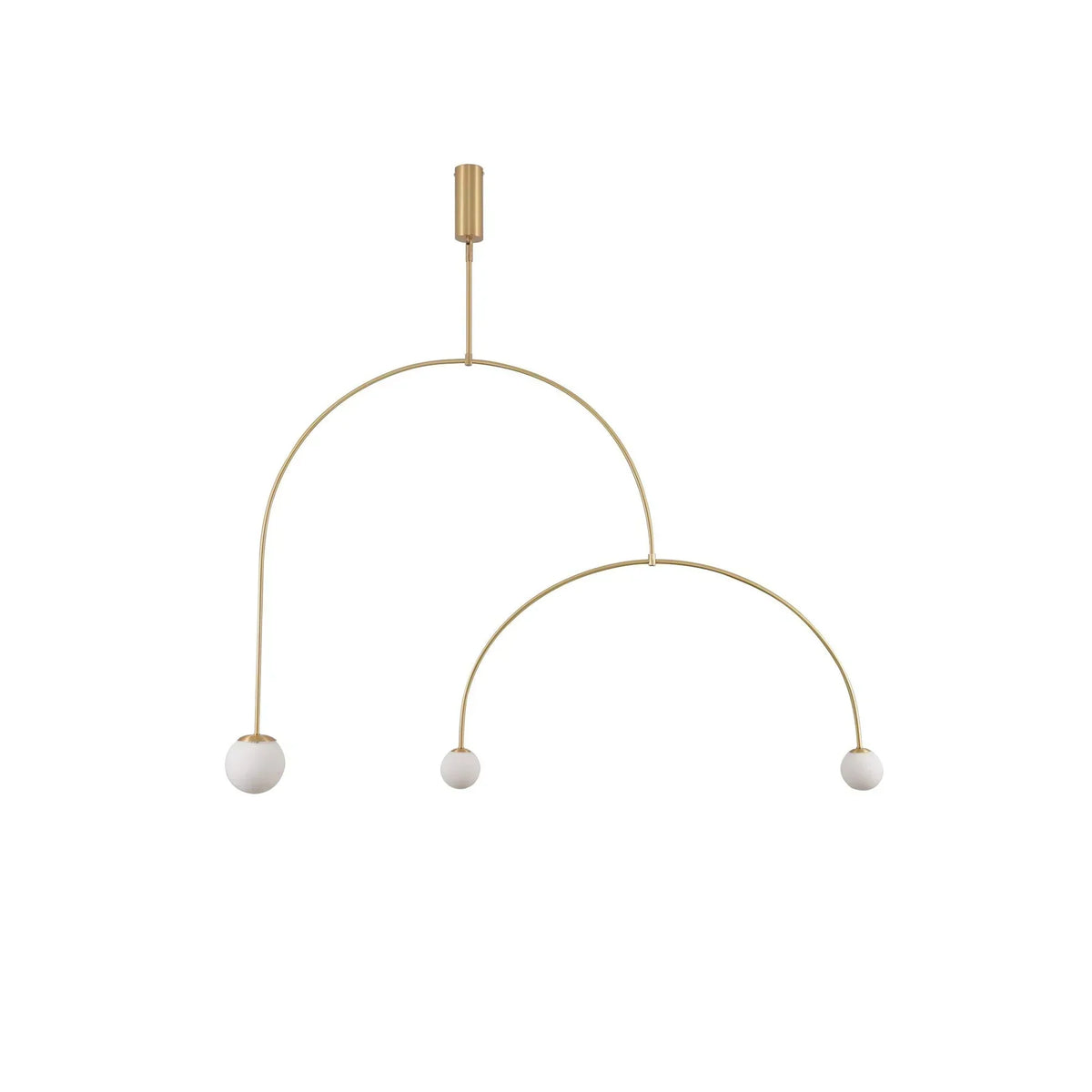 Arisha minimalist Linear Mobile lampă suspendată, neagră
