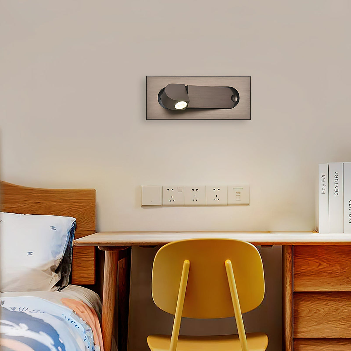 Lumisiella lampă de perete LED reglabilă modernă pentru citit lângă pat