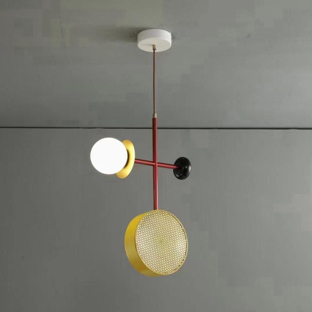 Daxl lampă suspendată din sticlă vintage