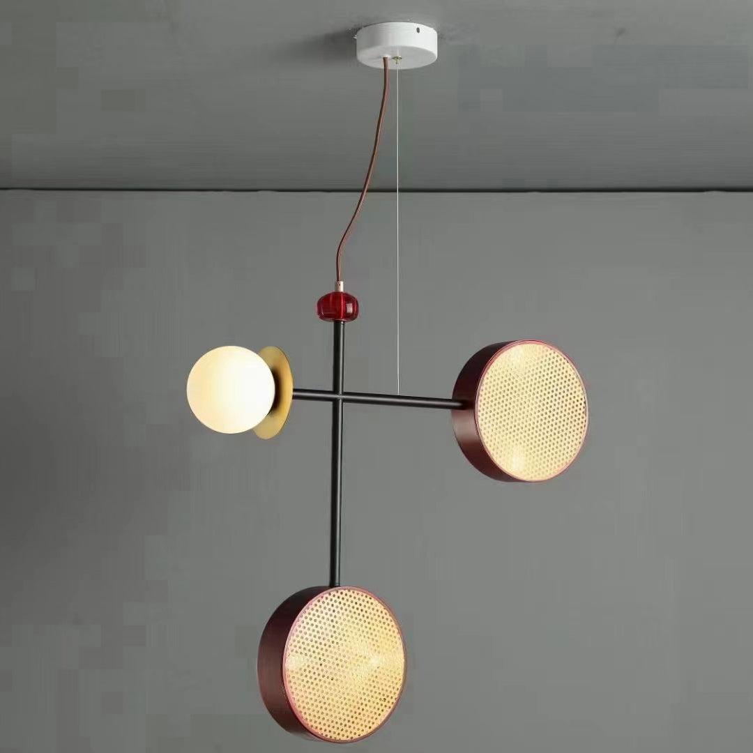 Daxl lampă suspendată din sticlă vintage