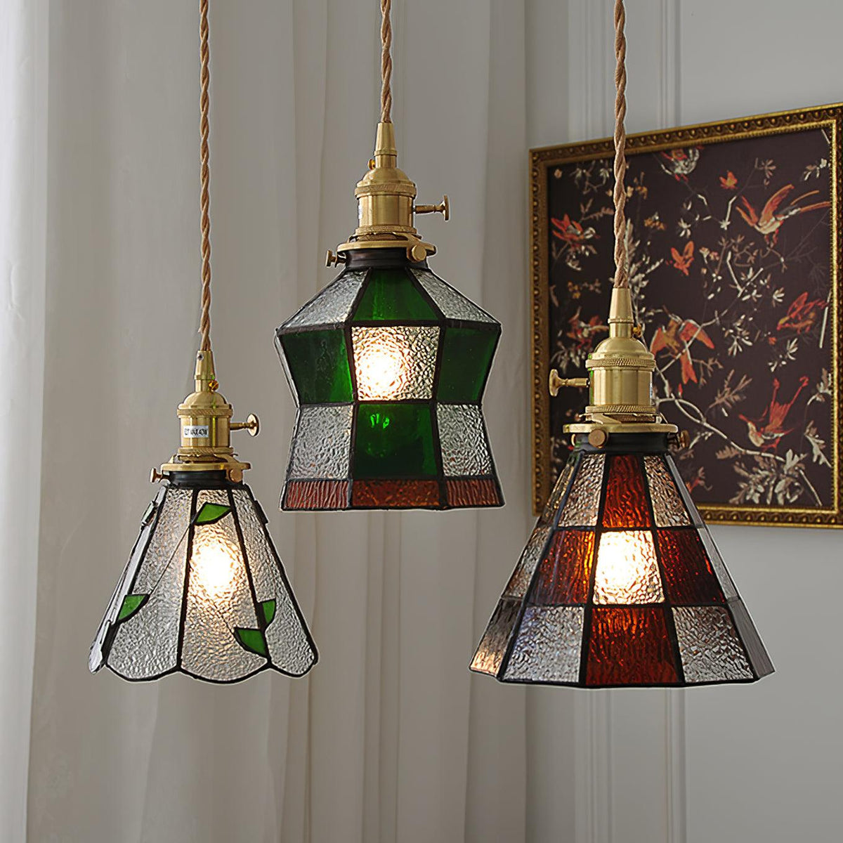Livel lampă suspendată luxoasă din alamă