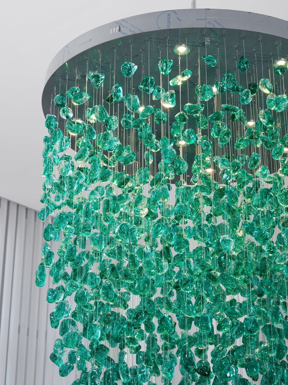 Belora candelabru din piatră și cristal, postmodern, de lux