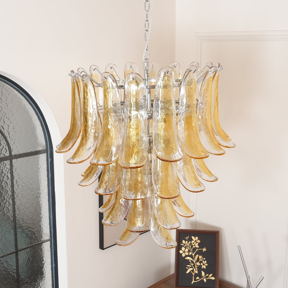 Kelly candelabru din sticlă Murano