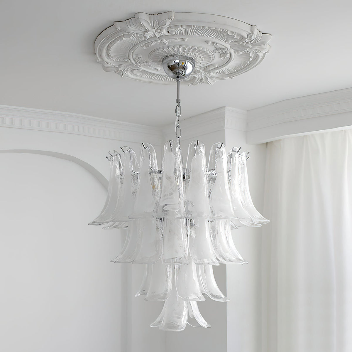 Kelly candelabru din sticlă Murano