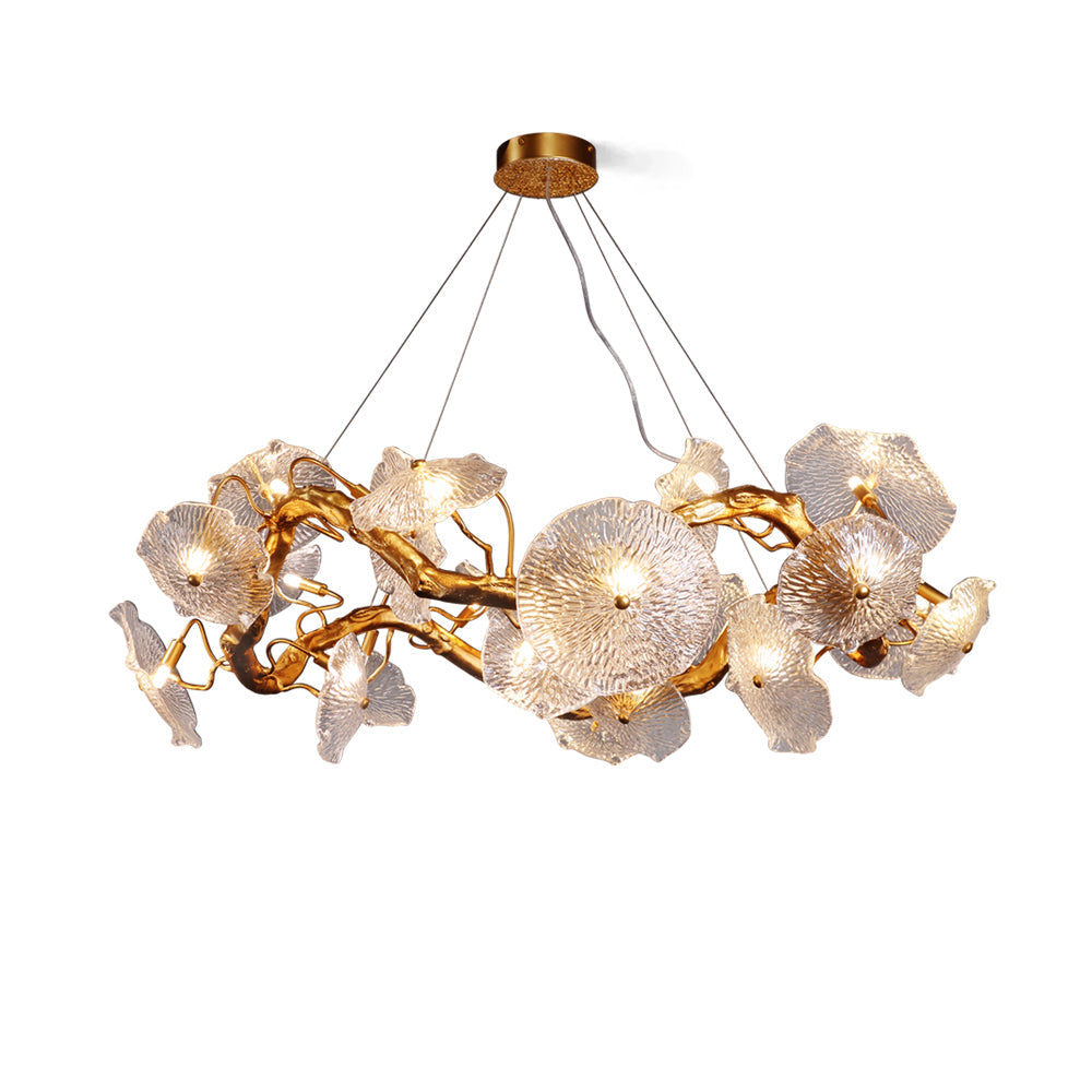 Avenhurst candelabru din sticlă lotus