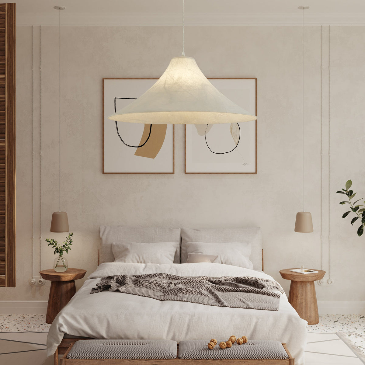 Abbotswell lampă suspendată modernă minimalistă naturală