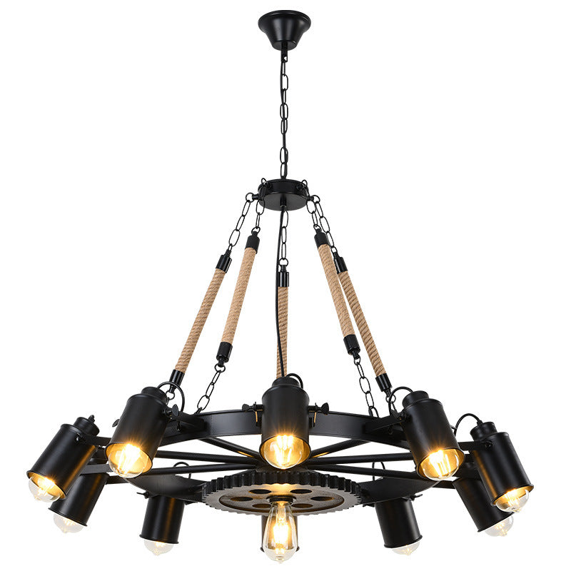 Epoch industrial LED lampă suspendată neagră metal/Cablu Cafe/Barem, pentru cafenea