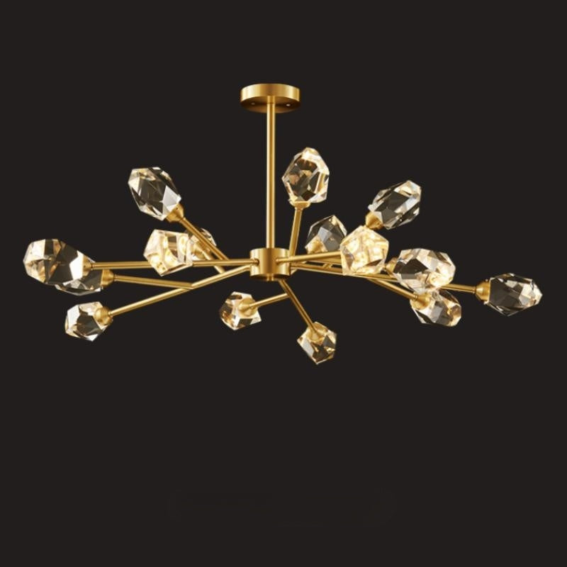 Kristy candelabru Luxos din cristal pentru living Aurit
