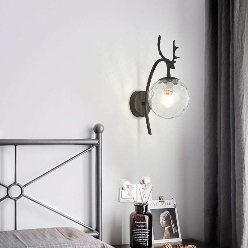 Valentina modern Art-Deco aplică de perete cu Capra, negru/Aur