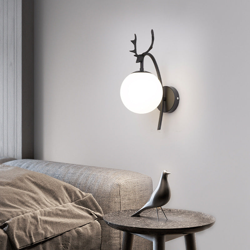 Valentina modern Art-Deco aplică de perete cu Capra, negru/Aur