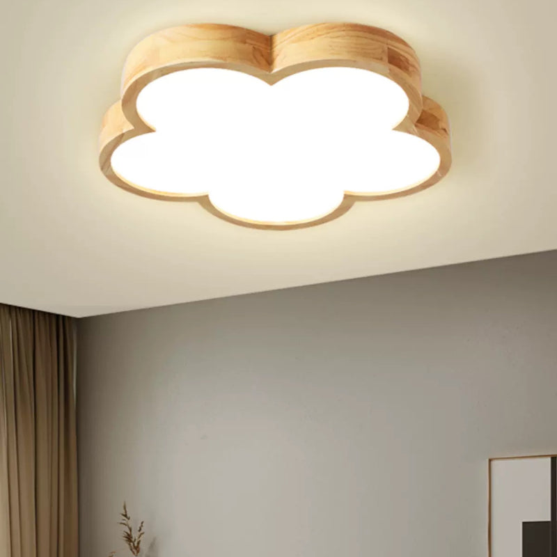 Aria plafonieră aplicată din lemn modern pentru living/cameră de dormit