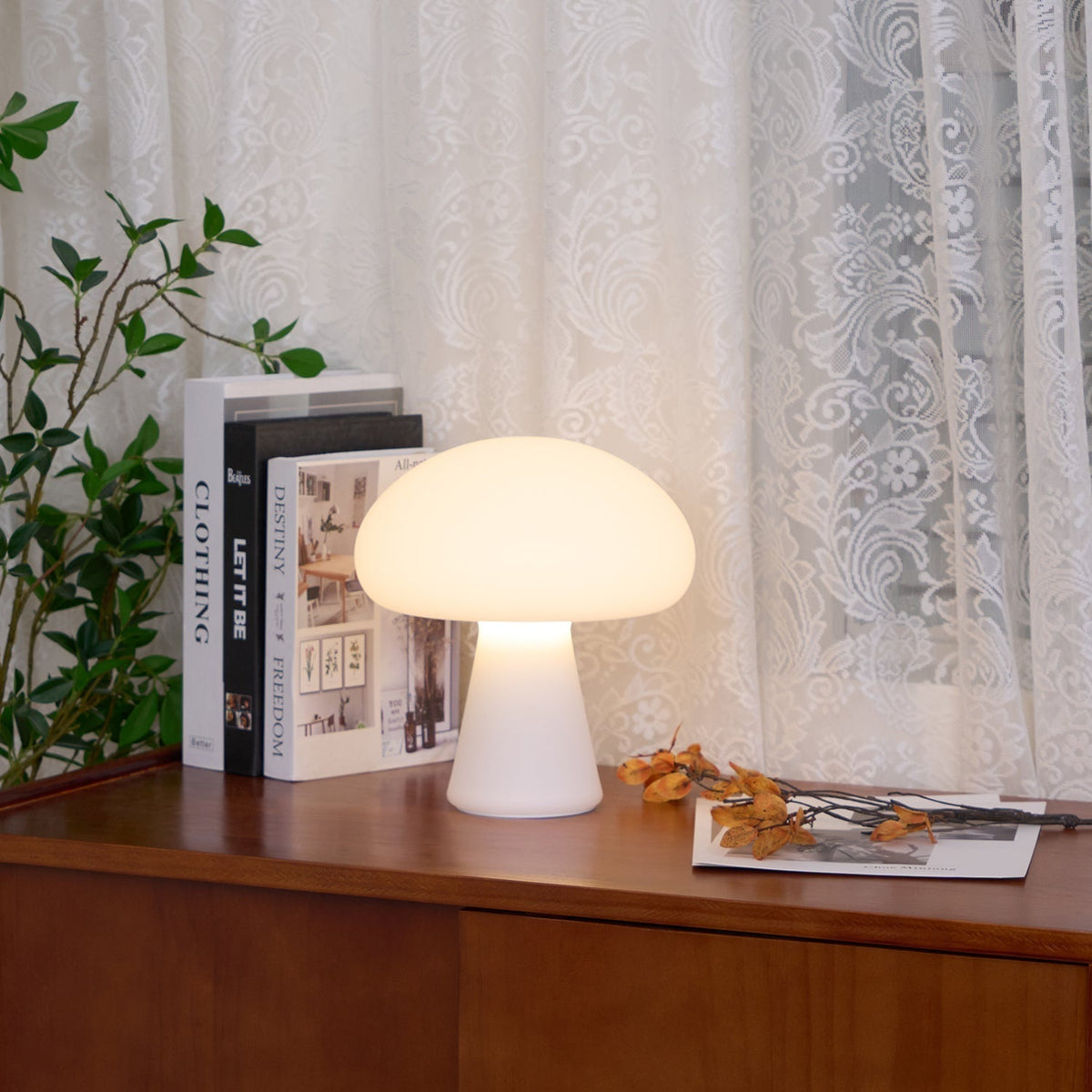 Ombra lampă de masă din sticlă, jucăușă