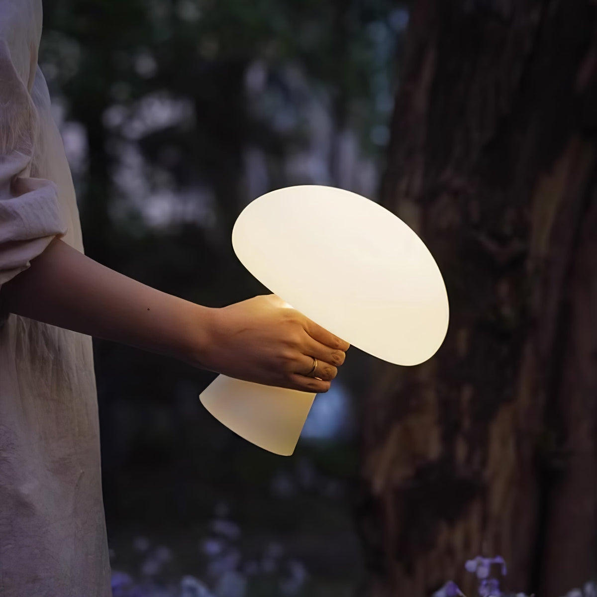 Ombra lampă de masă din sticlă, jucăușă