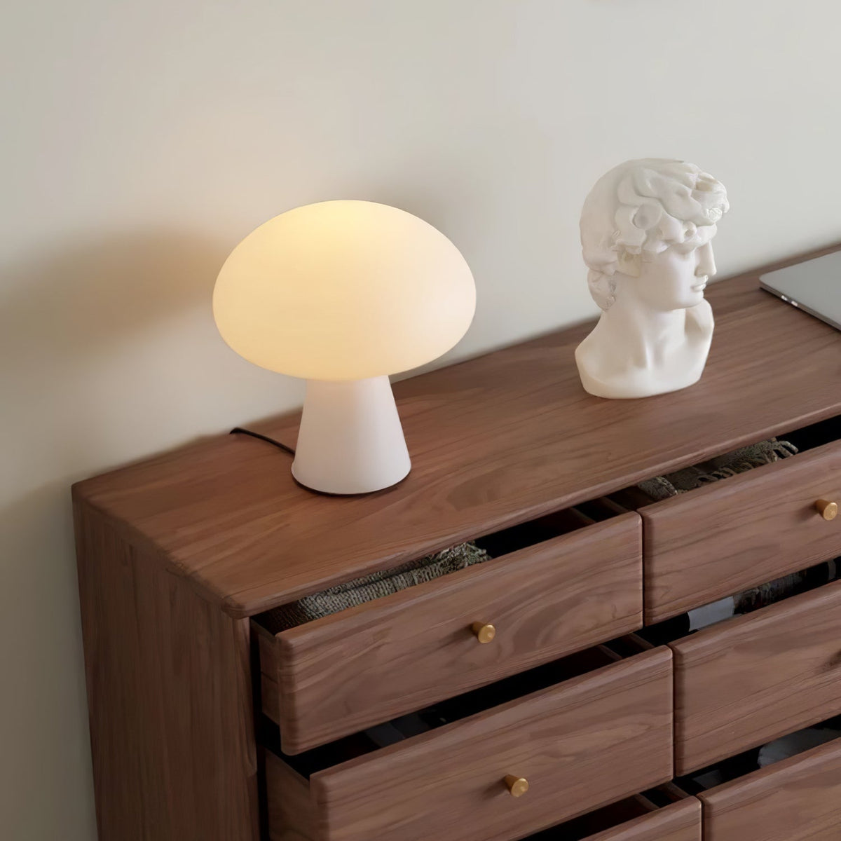 Ombra lampă de masă din sticlă, jucăușă