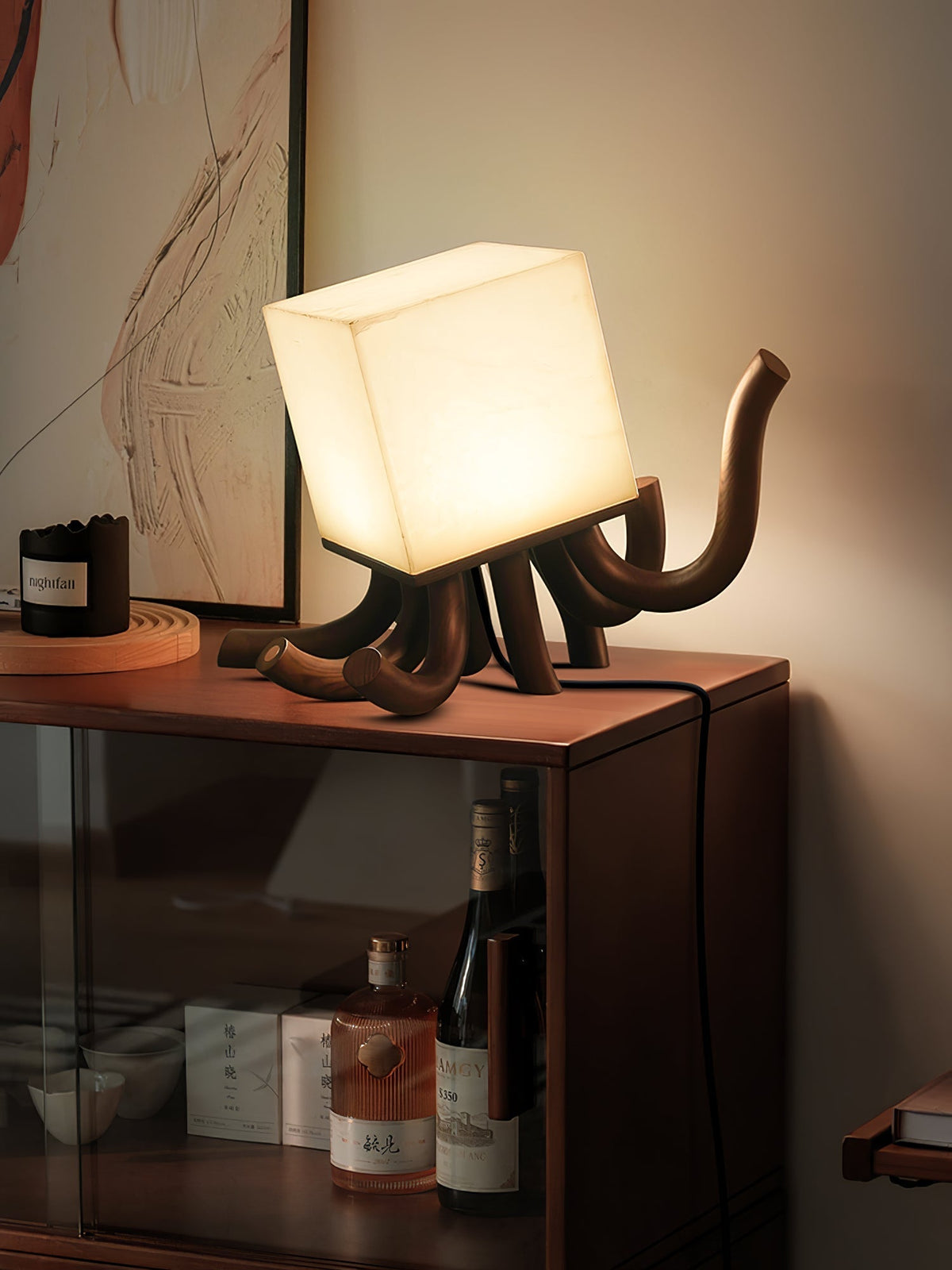 Dravk Tentacle lampă de masă din alabastru