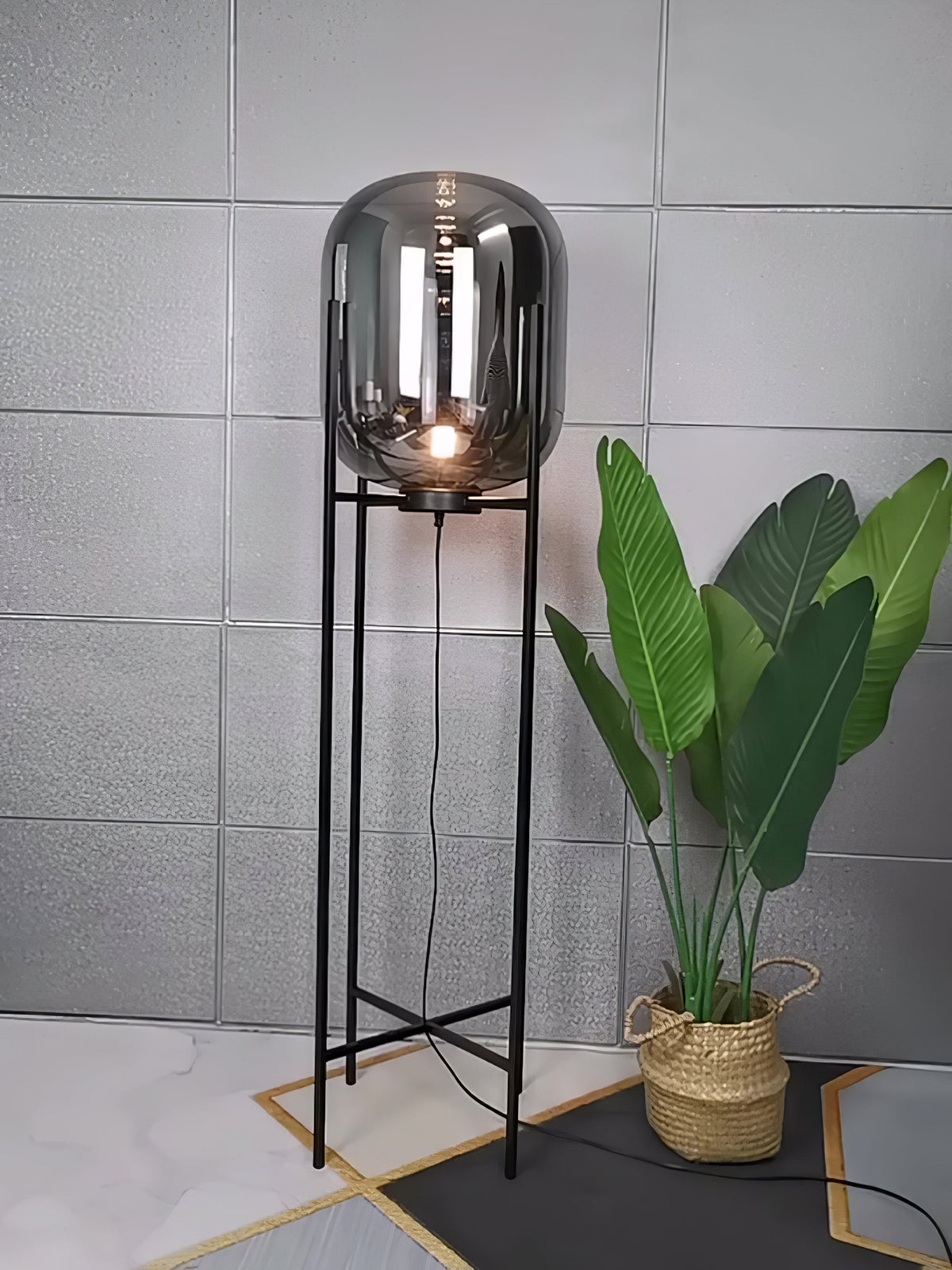Liorivelia lampadar din sticlă, industrial