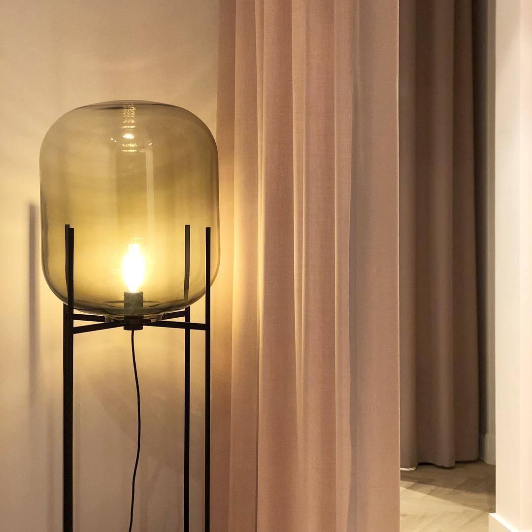 Liorivelia lampadar din sticlă, industrial