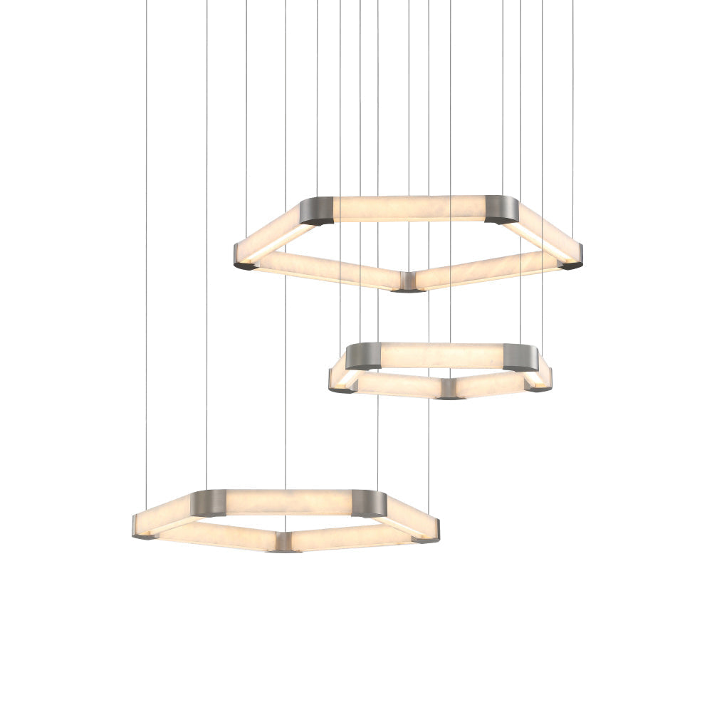 Celaeisra candelabru unic în formă de inel din alabastru