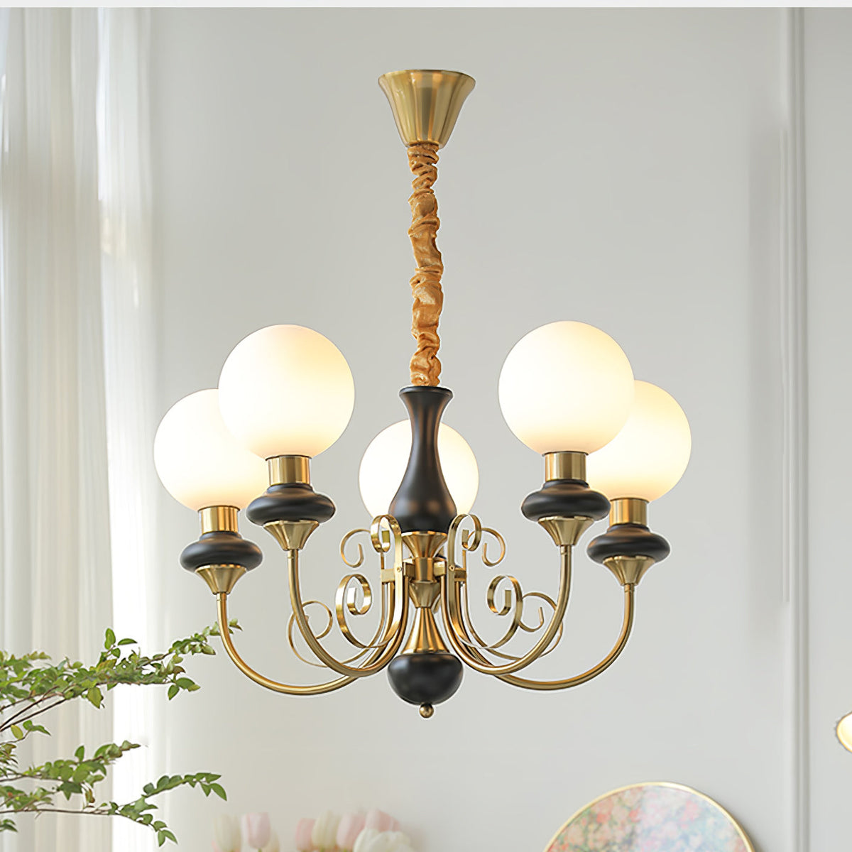 Evanthe candelabru din sticlă