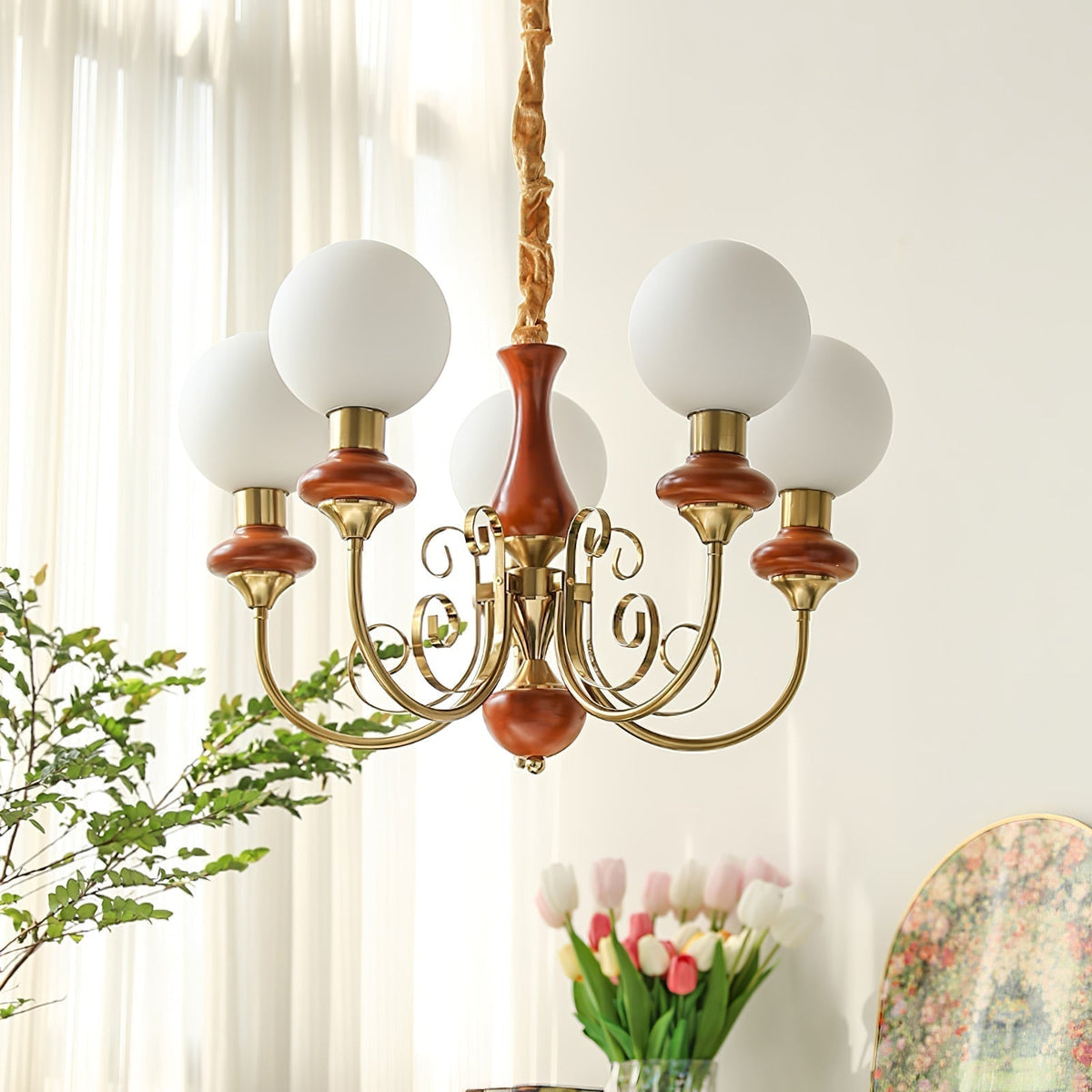 Evanthe candelabru din sticlă