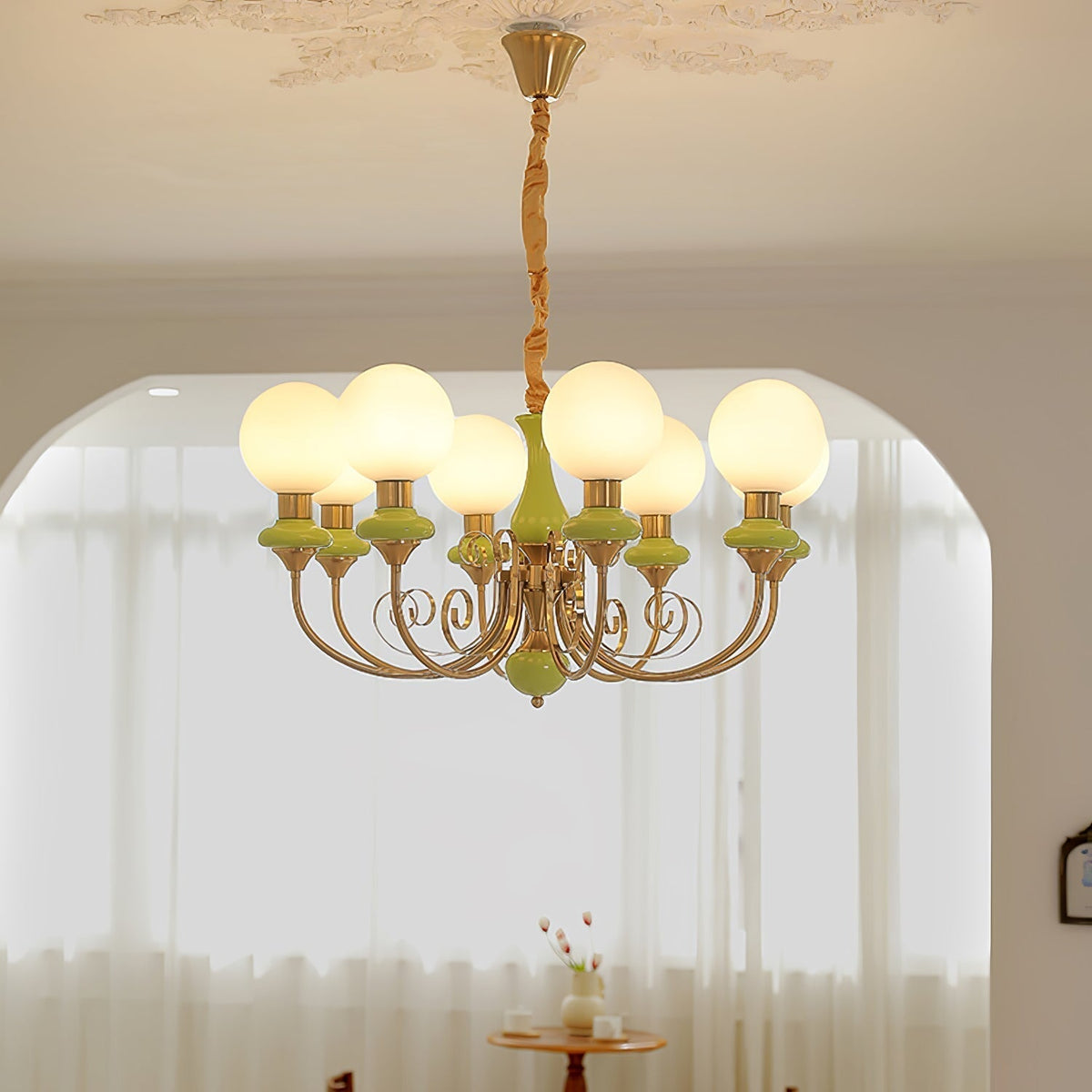 Evanthe candelabru din sticlă