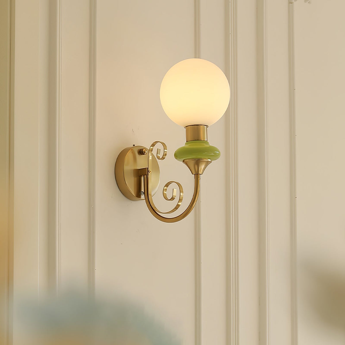 Bela aplică de perete din sticlă, premium, în stil de artă nordică