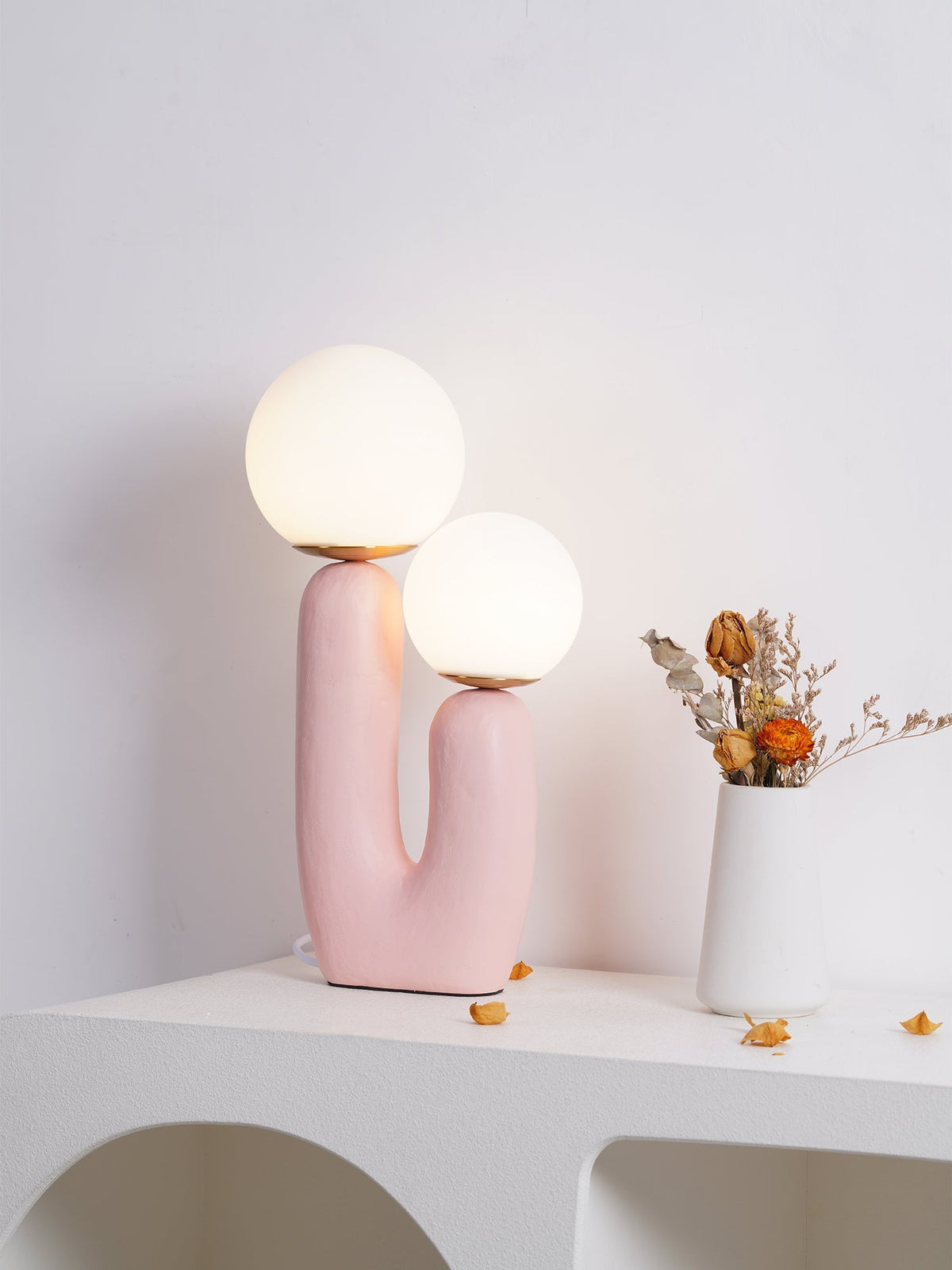 Elyrain lampă de masă din rășină, artistică