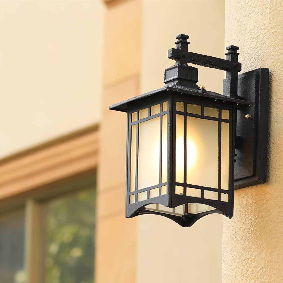 Lioruelle aplică de perete pentru exterior Elegance House lampă de perete pentru exterior din sticlă