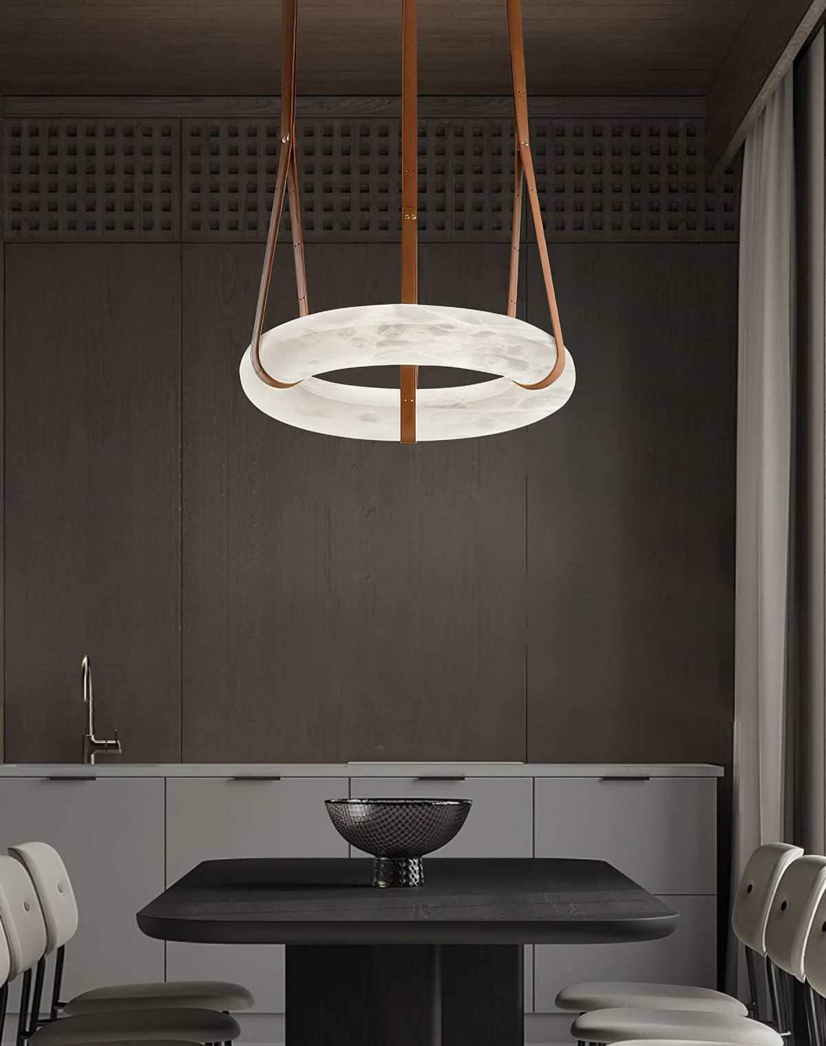 Tarys Candelabre alabastru Varianta cu Curea de Piele B