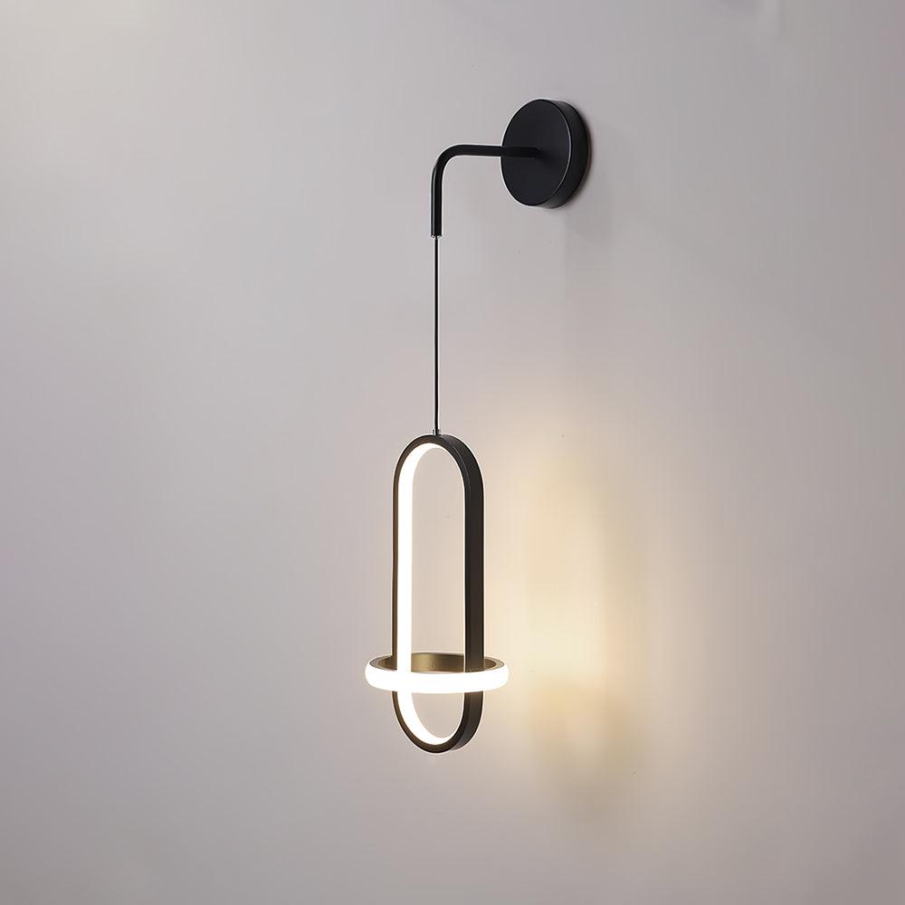 Vivianne aplică de perete din alamă, modernă, minimalistă, ovală