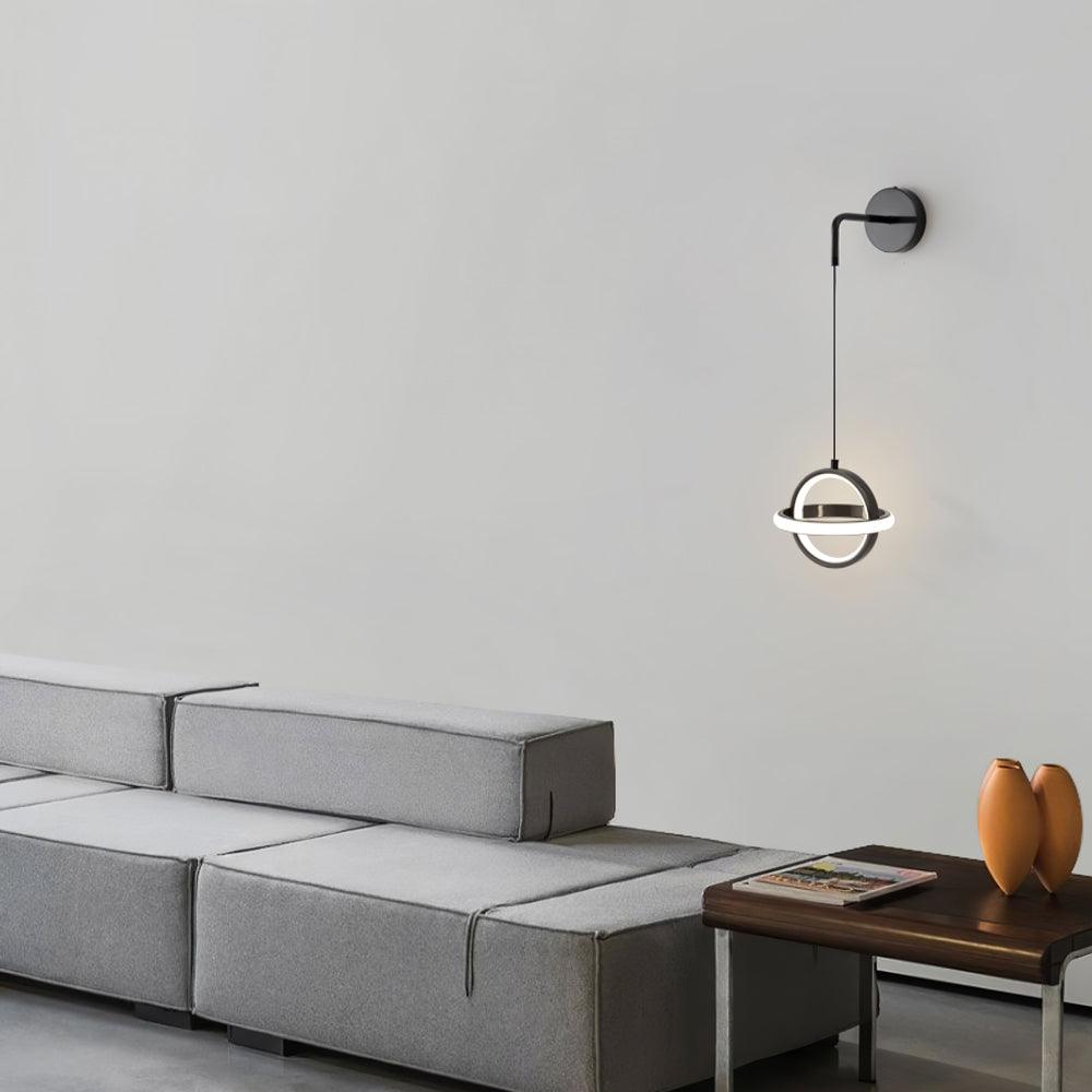 Vivianne aplică de perete din alamă, modernă, minimalistă, ovală