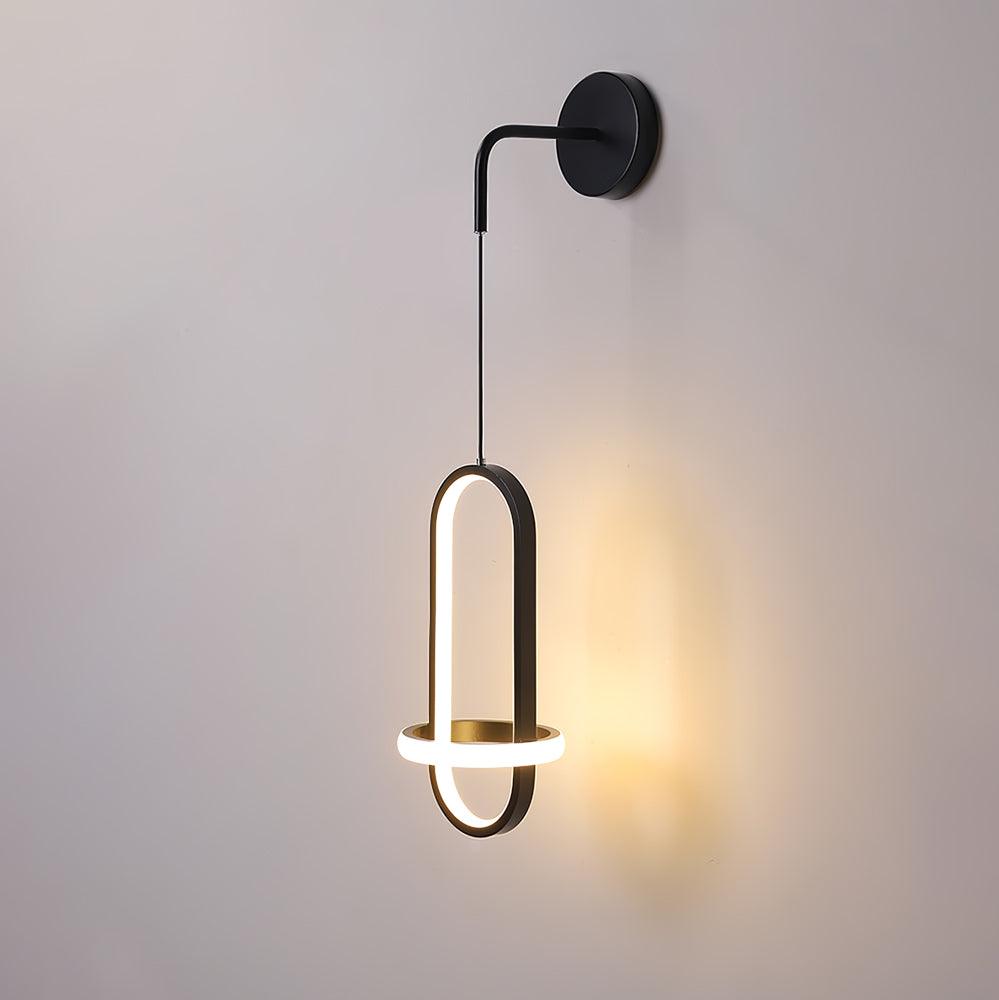 Vivianne aplică de perete din alamă, modernă, minimalistă, ovală
