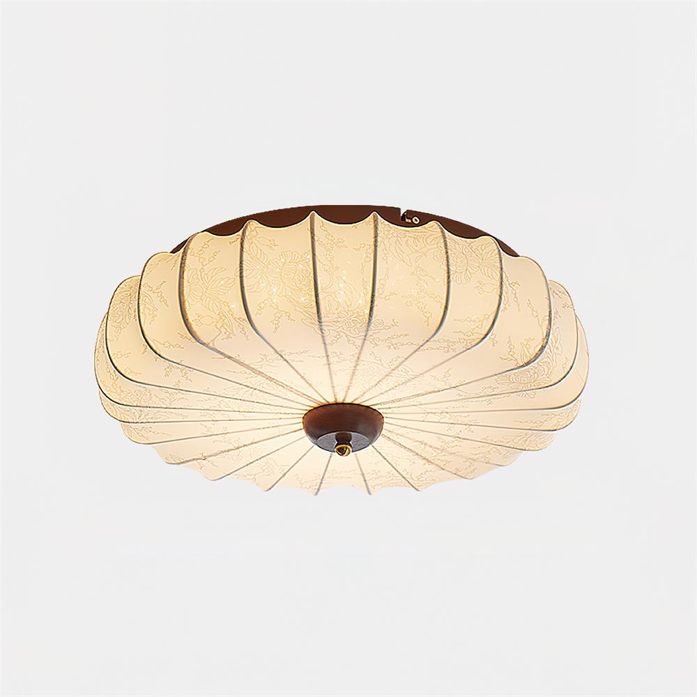 Rosemary plafonieră cu abajur textil, plisată