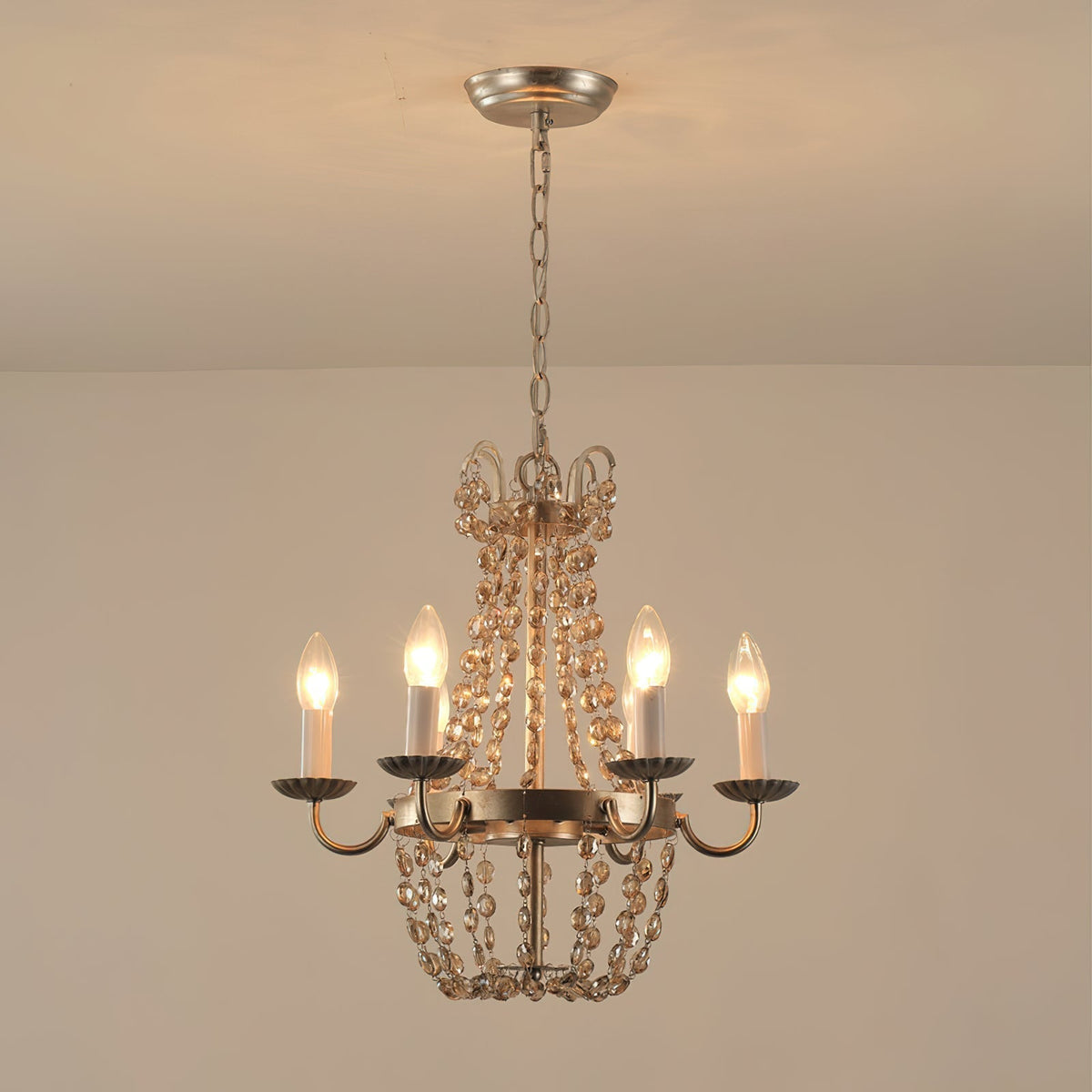 Luxinine candelabru Vintage Flea Market cu Cristale