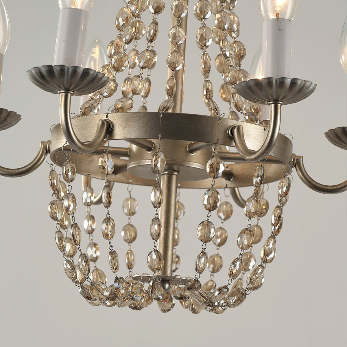 Luxinine candelabru Vintage Flea Market cu Cristale
