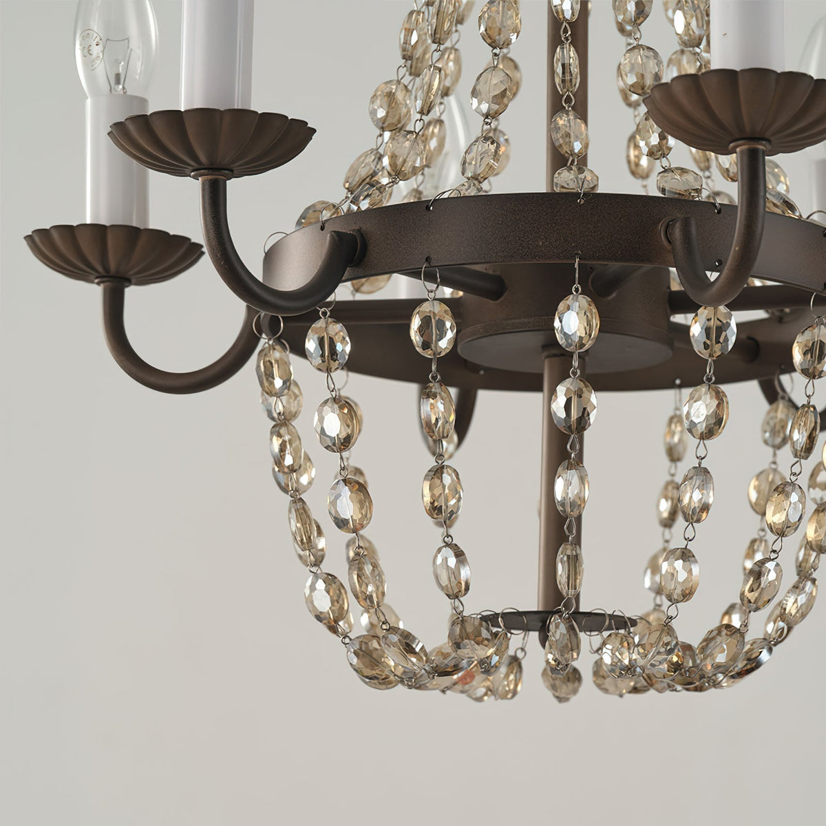 Luxinine candelabru Vintage Flea Market cu Cristale