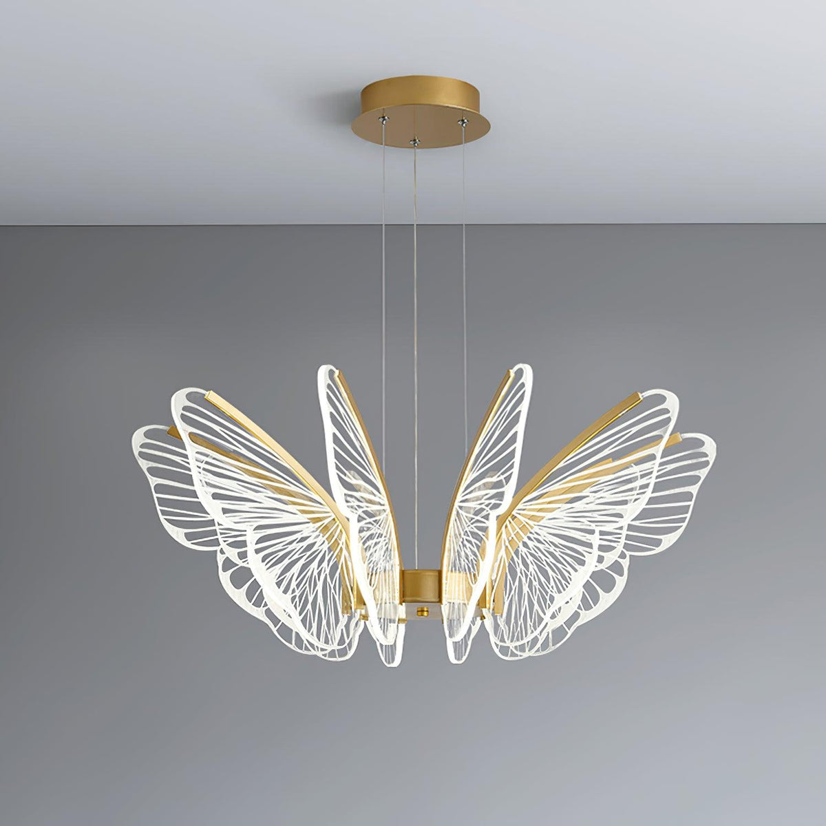 Zorvi candelabru Aripă de Fluture cristal