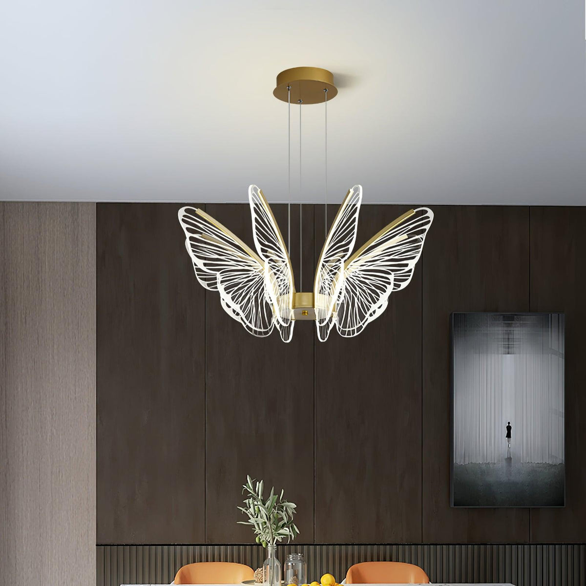 Zorvi candelabru Aripă de Fluture cristal