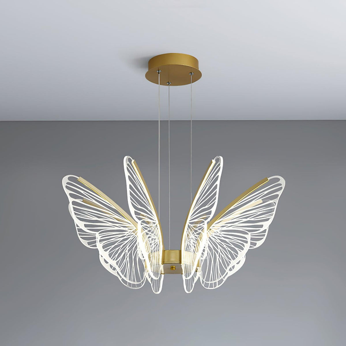 Zorvi candelabru Aripă de Fluture cristal