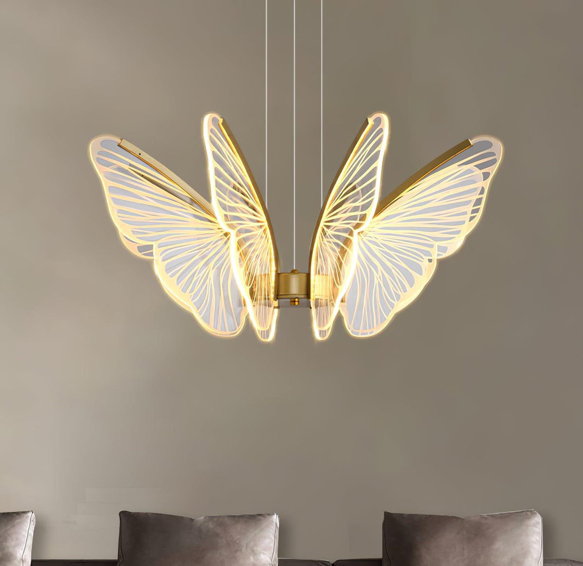 Zorvi candelabru Aripă de Fluture cristal