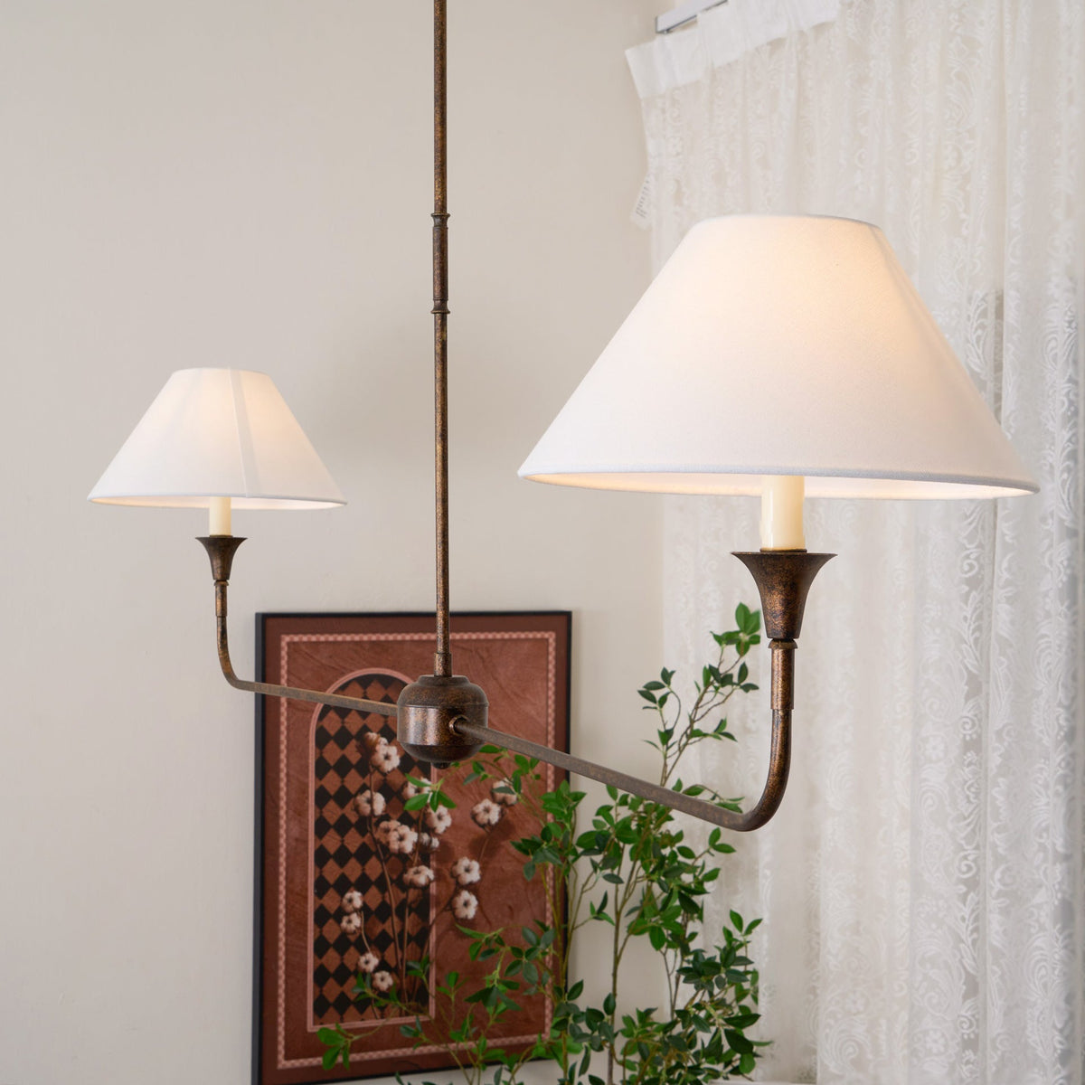Norli candelabru, modern, liniar, LED, pentru living și dormitor